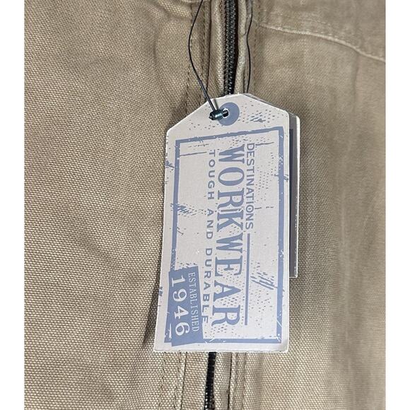Destinations Workwear Montana Mens Heavy Work Jacket Duck Brown Insulated XL - Picture 10 of 16
